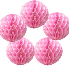 Time to Sparkle 5 PCS 4 - 14 inch Hanging HONEYCOMB BALLS Paper Lanterns Pompoms