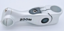Zoom Adjustable Bike Stem 1 1/8" Steerer | Standard Bar Clamp | Alloy | Silver