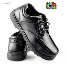 Boys Kids Smart Casual Faux Leather Lace Up Walking School Boat Shoes Size