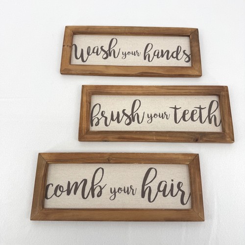 Rustic wooden bathroom sign - rustic,