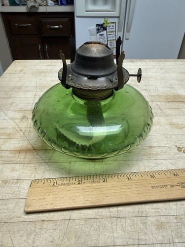 Oil lamp font green - font, for