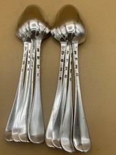 8 DUNDEE WILLIAM SCOTT PROVINCIAL SCOTTISH SOLID SILVER SERVING SPOON 557g c1800