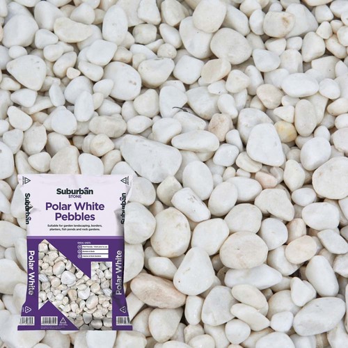 Polar white pebbles decorative - polar,