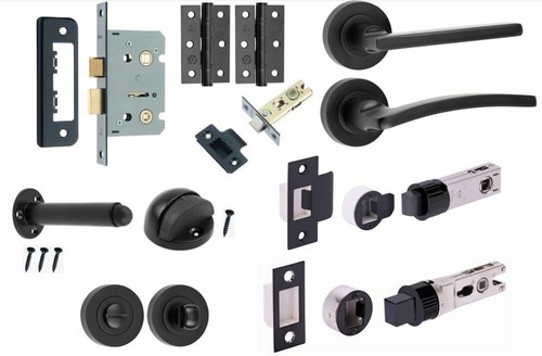 Matt black door handle - matt,