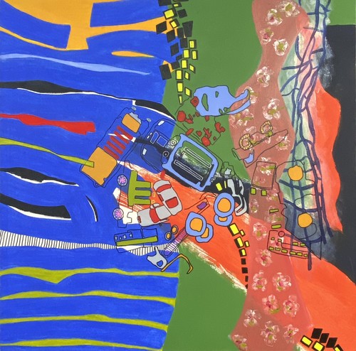 Original abstract oil