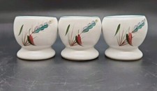 3 X Vintage DENBY Greenwheat Wheatsheaf Egg Cups B