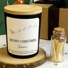 Personalised Christmas Candle