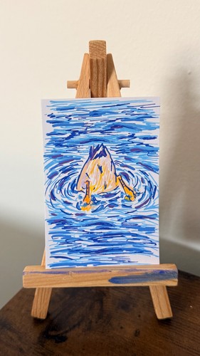 Aceo original duck butt - duck,