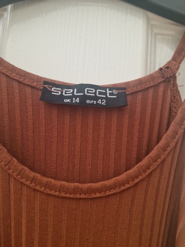 Select choc brown - ribbed, dress