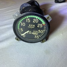 Piper PA 38–1 12 tachometer OEM removed from aircraft in 2003 stored indoors