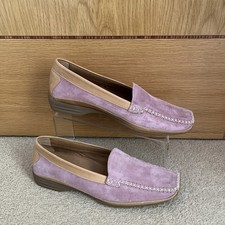 Gabor Sport Women's Rose Pink Suede Slip On Loafers Size UK 4 / EUR 37 - NEW