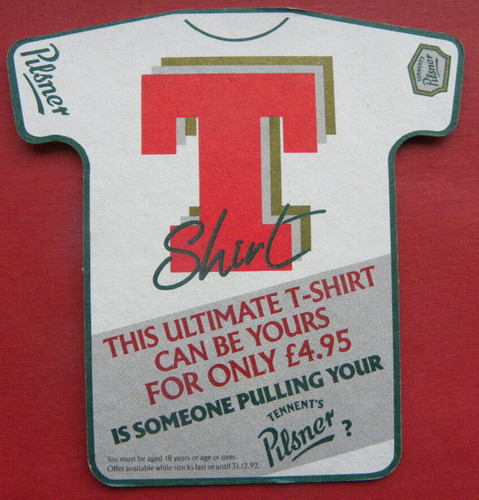 Tennents beer mat - tennents,