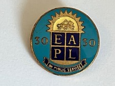 Vintage EAPL 30 Years Public Service Enamel Pin Badge Brooch