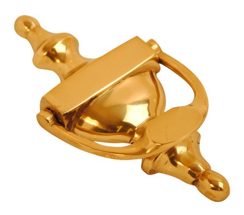 Door knocker polished brass - door,