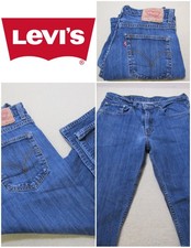 Levi 752 Stretch Men’s Regular Fit Straight Leg Blue Jeans W32 / L28 SKU (22014)