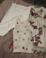 ladies designer Salwar kameez Size Large Stitched Party Wear