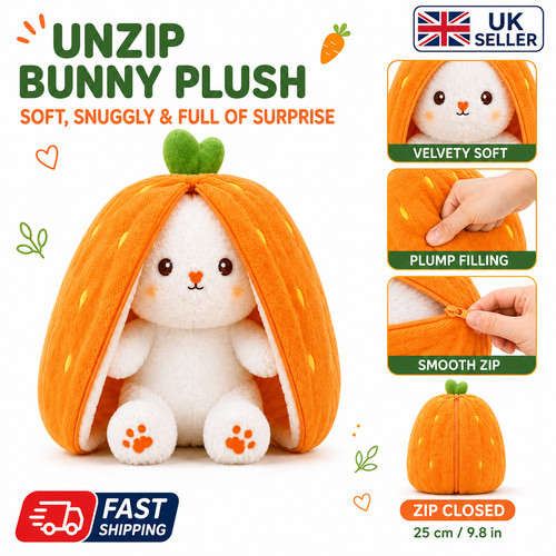 Easter bunny plush - 2-in-1,