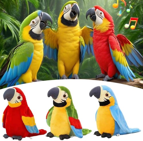 Talking parrot plush toy - plush,