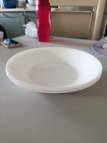 Set white deep plates - set,