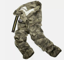 Mens Army Cargo Combat Military Trousers Pants Slacks Multi Pockets Casual Work
