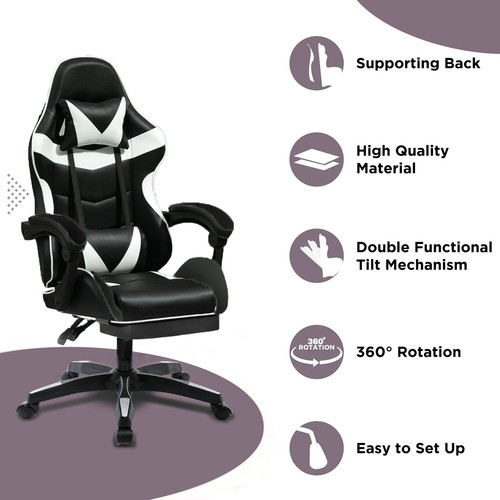Gaming chair swivel recliner - chair,