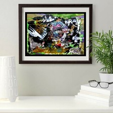 NEW ABSTRACT MIXED MEDIA BY ARTIST WYLAND TONDELIER