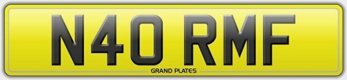 N40 rmf number plate norm - n40,