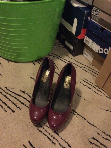 Biba burgundy patent - burgundy, leather