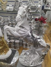 New Large White/Silver Horse