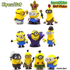 10 Pcs Set Kawaii Minions Toys