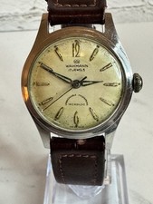 Vtg Wakmann 17 Jewel Swiss