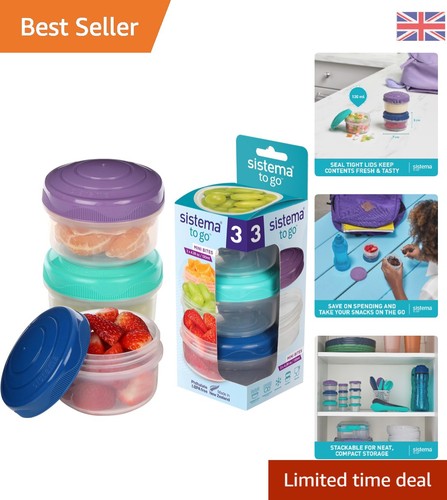 Versatile snack pots with lids - versatile,