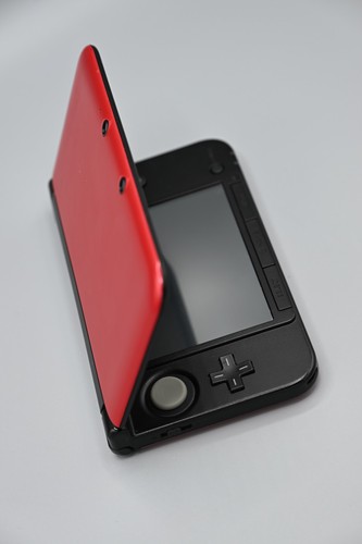Nintendo 3ds red black - nintendo, xl