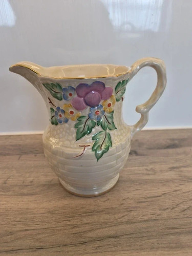 Crown devon vintage floral jug - crown,