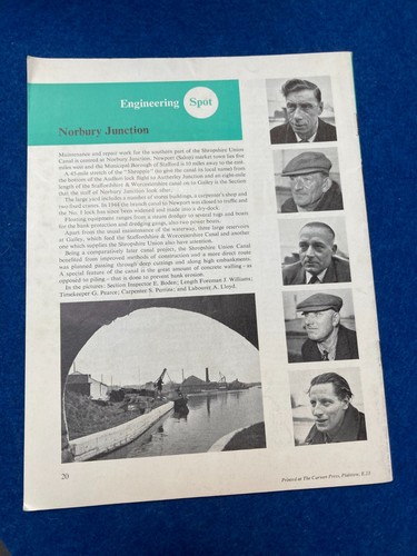Canal waterway interest 1960s - interest,