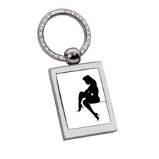 Stocking lady keyring - by, sonia
