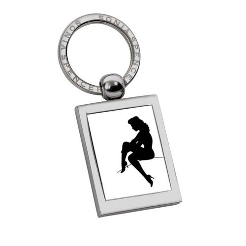 Stocking lady keyring - stocking,