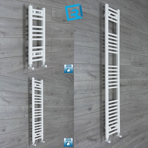 White heated towel - heated, rail