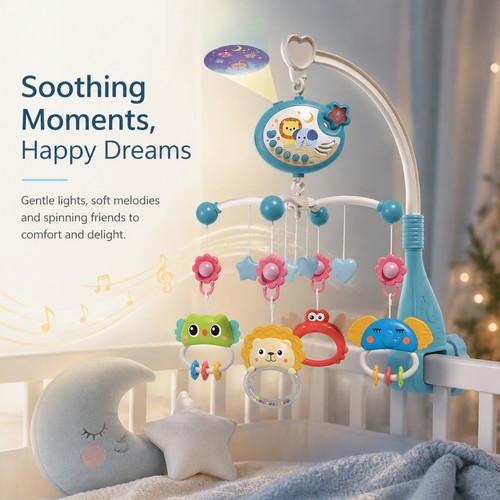 Baby crib musical mobile - musical,