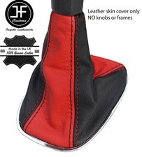 BLACK & RED TOP GRAIN LEATHER