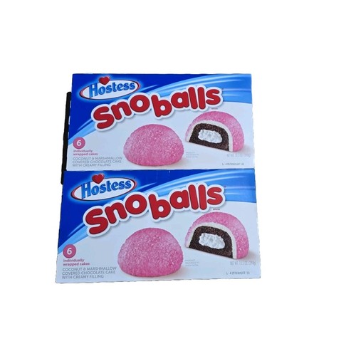 Hostess snowballs pink 6ct - hostess, pink,