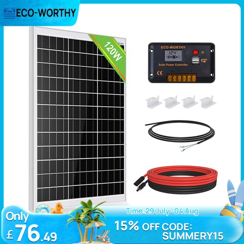 Eco worthy 120w 12v solar - eco-worthy,