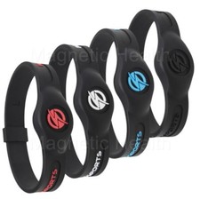 Mens Ladies MAGNETIC SPORTS™ Silicone Health Wristband Bracelet Arthritis Relief