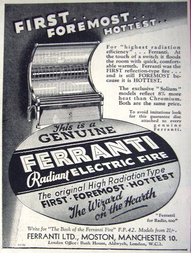 Ferranti radiant electric - radiant,