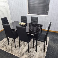 Black dining table - , set