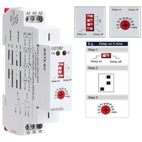 Delay off timer relay - on,