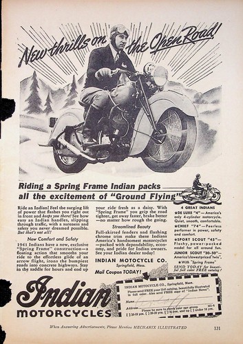 1941 indian motorcycle - indian,