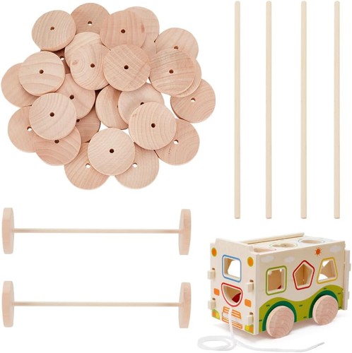 Olycraft 60pcs 38x6mm wooden - 60pcs,