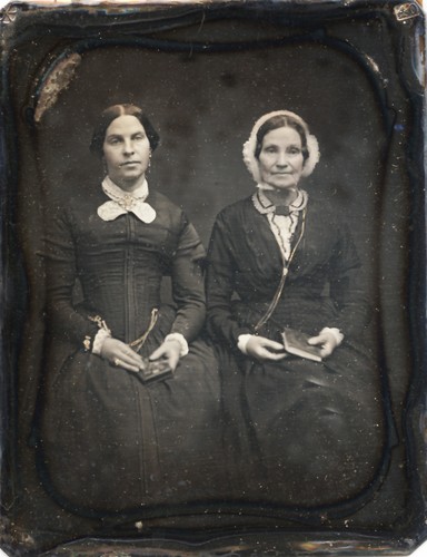 Quarter plate dag two women - of,