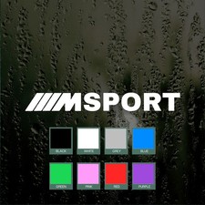 2x M SPORT 8" Car Decal Vinyl